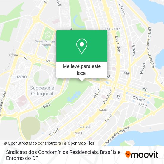 Sindicato dos Condomínios Residenciais mapa
