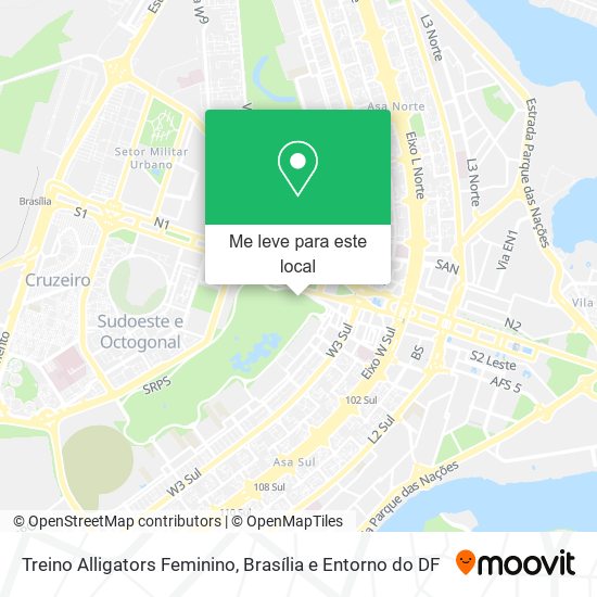 Treino Alligators Feminino mapa