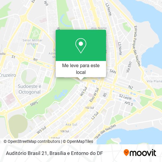 Auditório Brasil 21 mapa