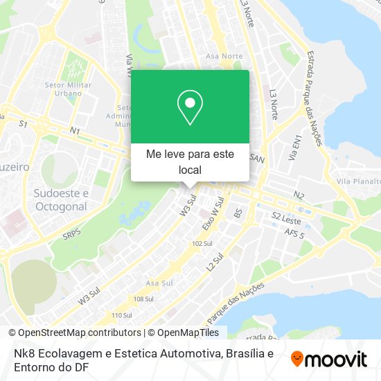 Nk8 Ecolavagem e Estetica Automotiva mapa