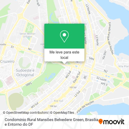 Condomínio Rural Mansões Belvedere Green mapa