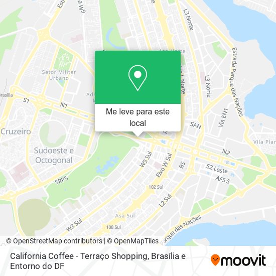 California Coffee - Terraço Shopping mapa