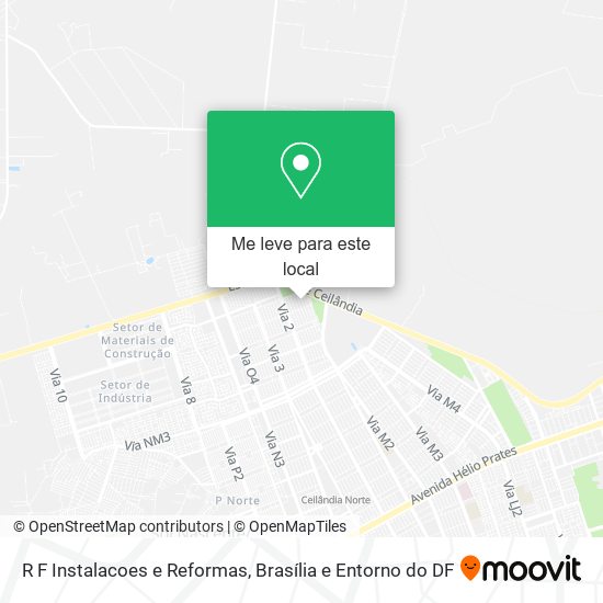R F Instalacoes e Reformas mapa
