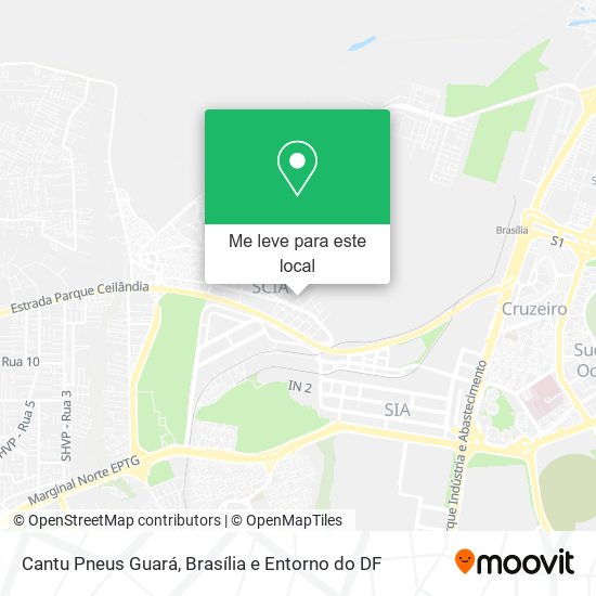 Cantu Pneus Guará mapa