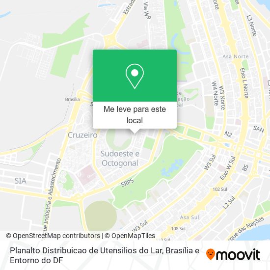Planalto Distribuicao de Utensilios do Lar mapa