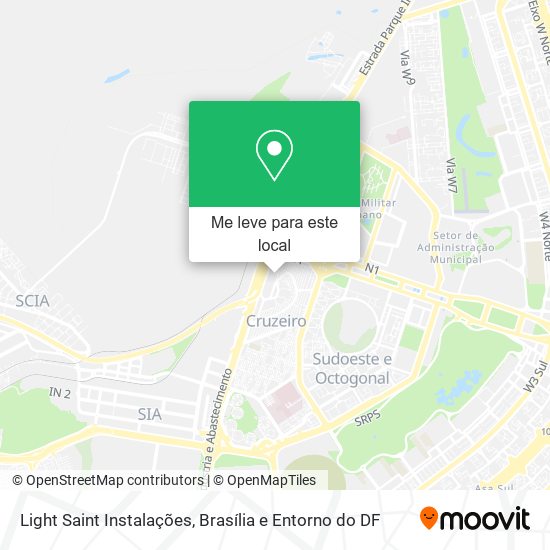 Light Saint Instalações mapa