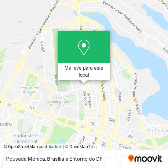 Pousada Monica mapa