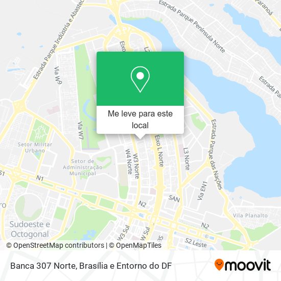 Banca 307 Norte mapa