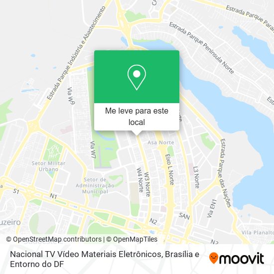 Nacional TV Vídeo Materiais Eletrônicos mapa