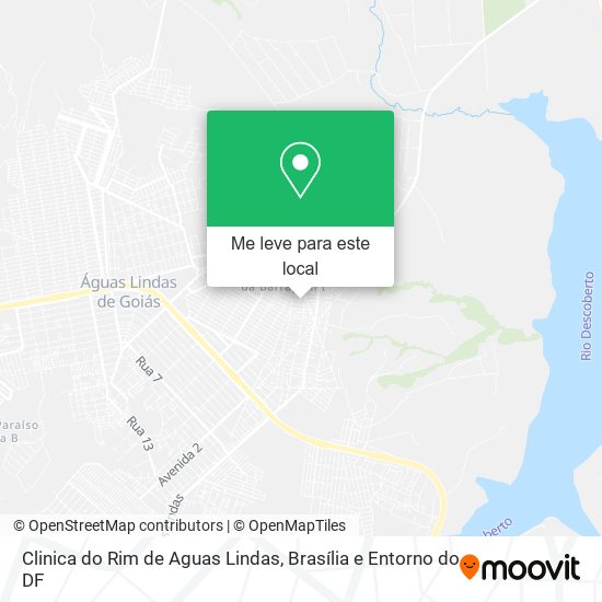 Clinica do Rim de Aguas Lindas mapa