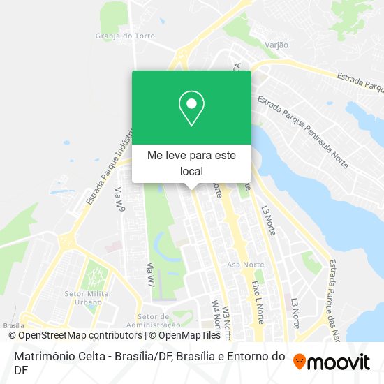 Matrimônio Celta - Brasília/DF mapa