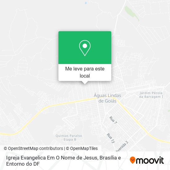 Igreja Evangelica Em O Nome de Jesus mapa