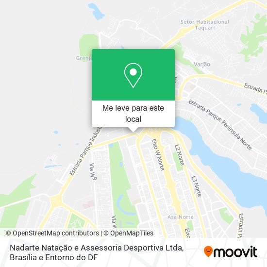 Nadarte Natação e Assessoria Desportiva Ltda mapa