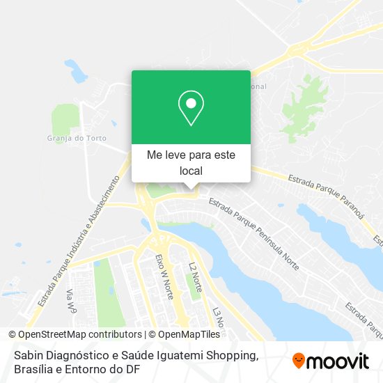 Sabin Diagnóstico e Saúde Iguatemi Shopping mapa