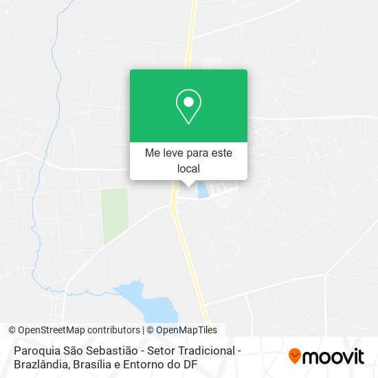 Paroquia São Sebastião - Setor Tradicional - Brazlândia mapa