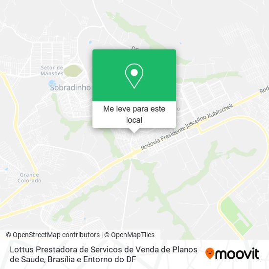 Lottus Prestadora de Servicos de Venda de Planos de Saude mapa