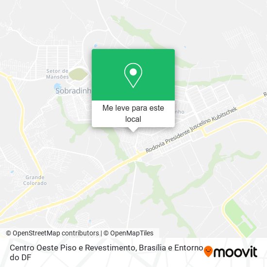 Centro Oeste Piso e Revestimento mapa