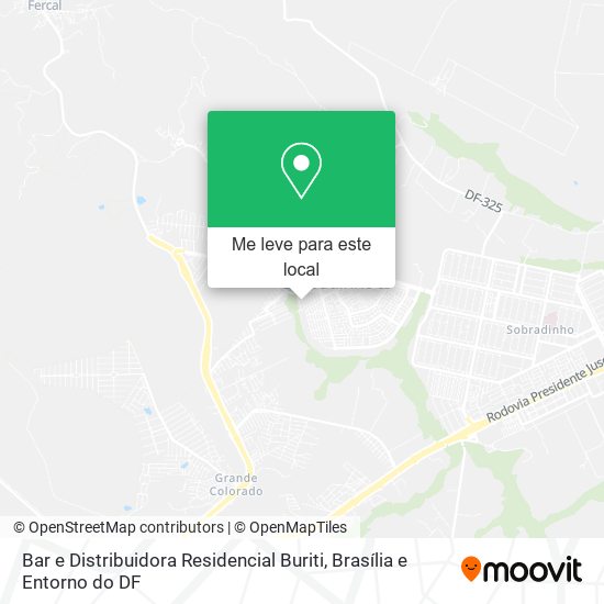 Bar e Distribuidora Residencial Buriti mapa