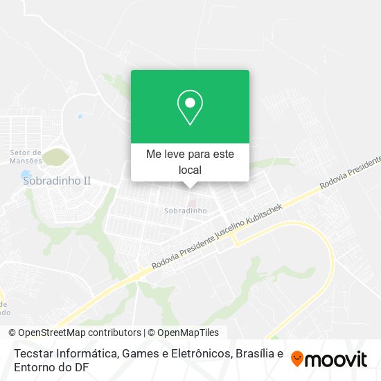 Tecstar Informática, Games e Eletrônicos mapa