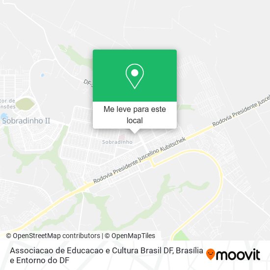 Associacao de Educacao e Cultura Brasil DF mapa