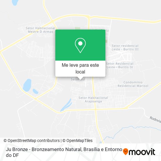 Ju Bronze - Bronzeamento Natural mapa