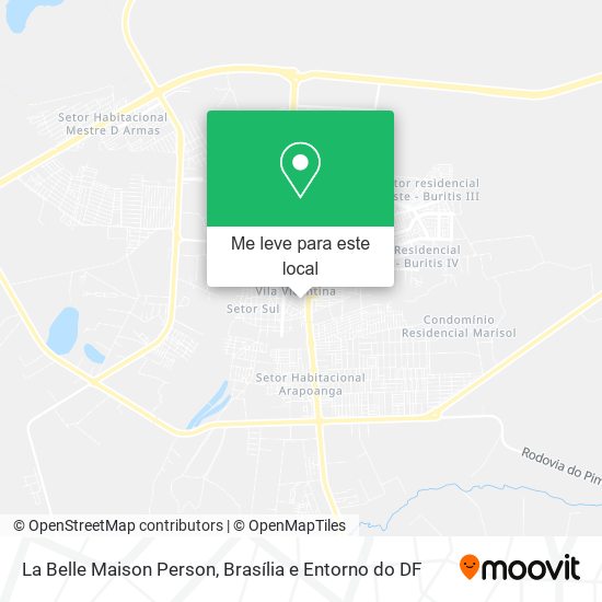 La Belle Maison Person mapa