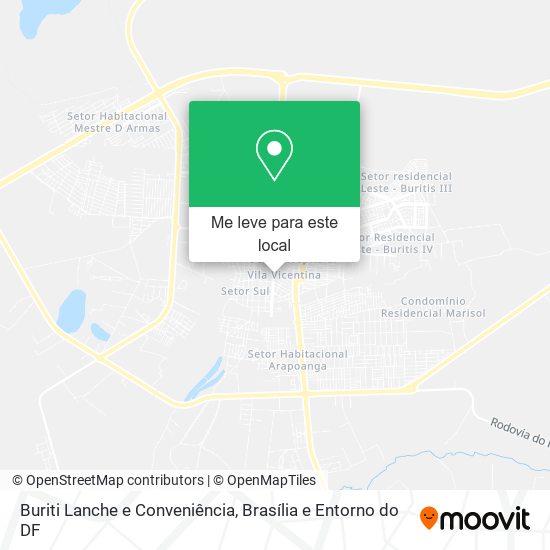 Buriti Lanche e Conveniência mapa