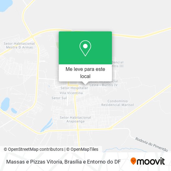 Massas e Pizzas Vitoria mapa