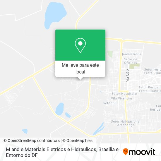 M and e Materiais Eletricos e Hidraulicos mapa