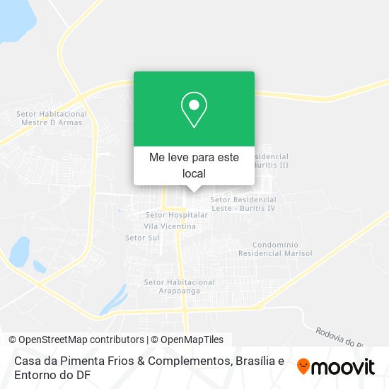 Casa da Pimenta Frios & Complementos mapa
