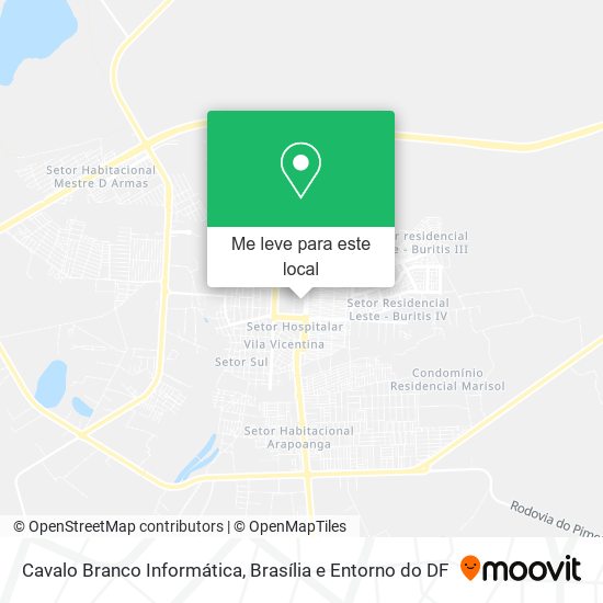 Cavalo Branco Informática mapa
