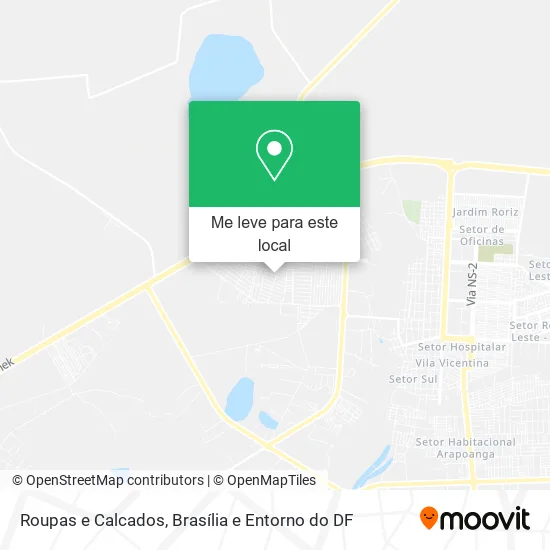 Roupas e Calcados mapa