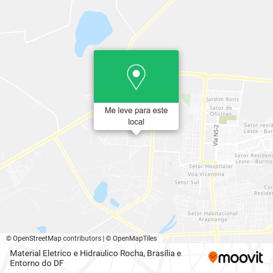Material Eletrico e Hidraulico Rocha mapa