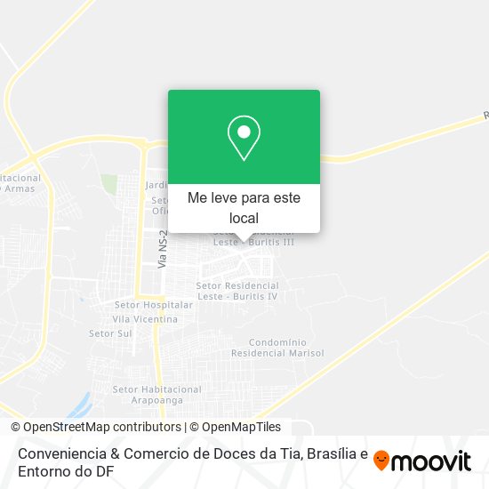 Conveniencia & Comercio de Doces da Tia mapa