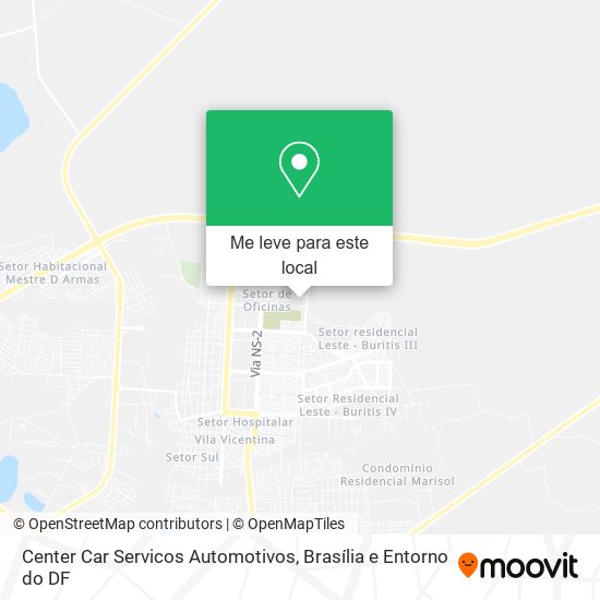 Center Car Servicos Automotivos mapa