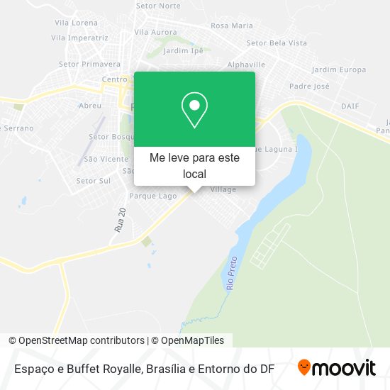 Espaço e Buffet Royalle mapa