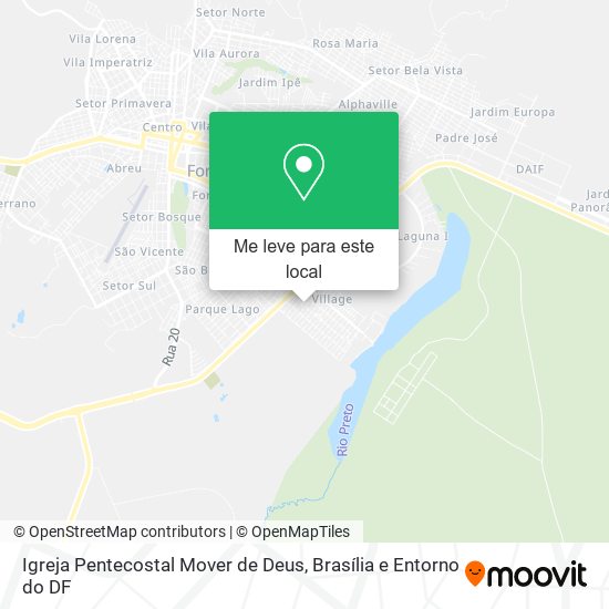 Igreja Pentecostal Mover de Deus mapa