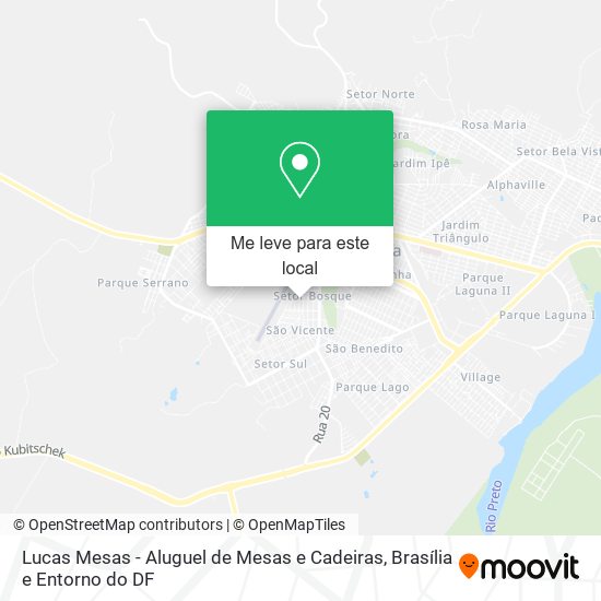 Lucas Mesas - Aluguel de Mesas e Cadeiras mapa