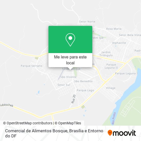 Comercial de Alimentos Bosque mapa