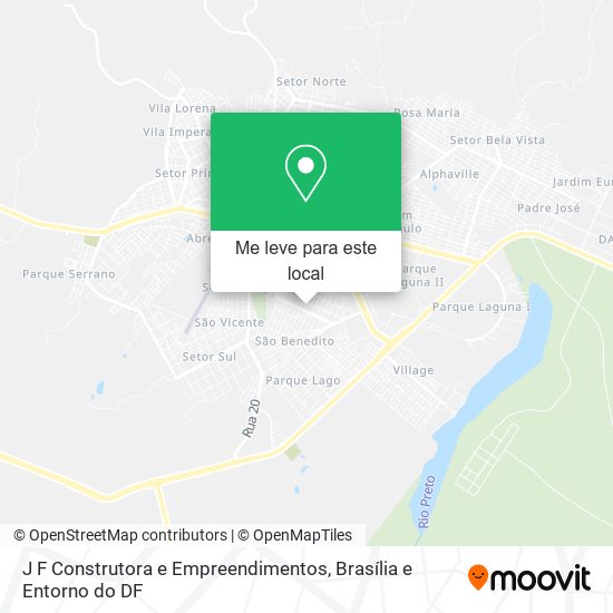 J F Construtora e Empreendimentos mapa