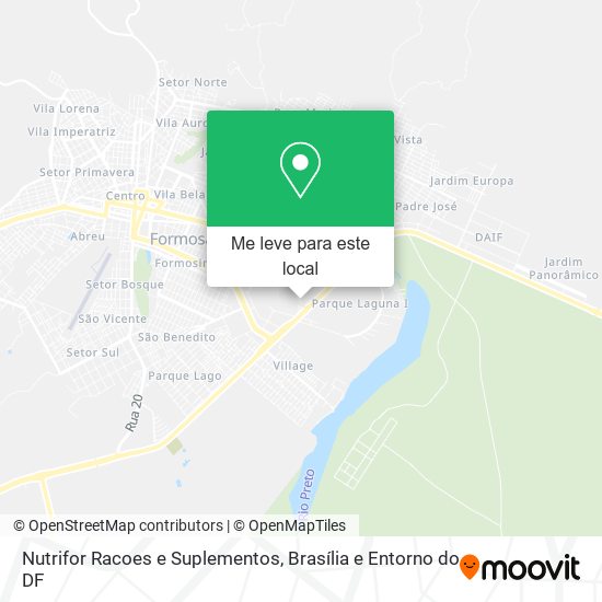 Nutrifor Racoes e Suplementos mapa