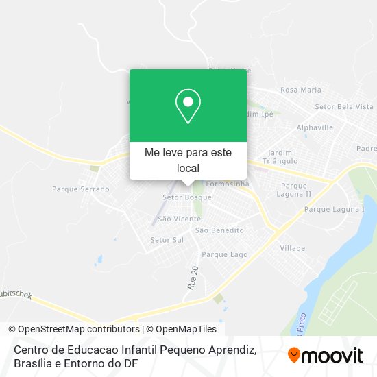 Centro de Educacao Infantil Pequeno Aprendiz mapa