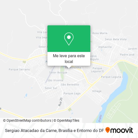 Sergiao Atacadao da Carne mapa