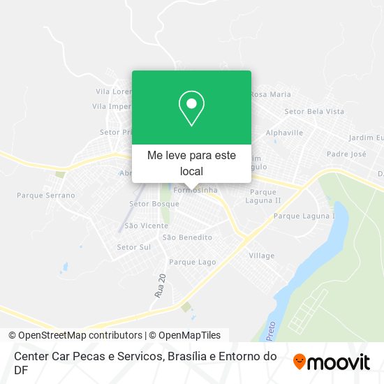 Center Car Pecas e Servicos mapa