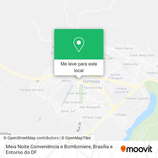 Meia Noite Conveniência e Bomboniere mapa