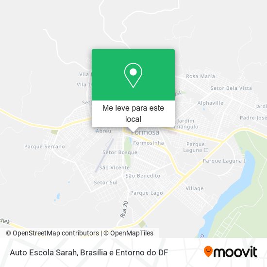 Auto Escola Sarah mapa