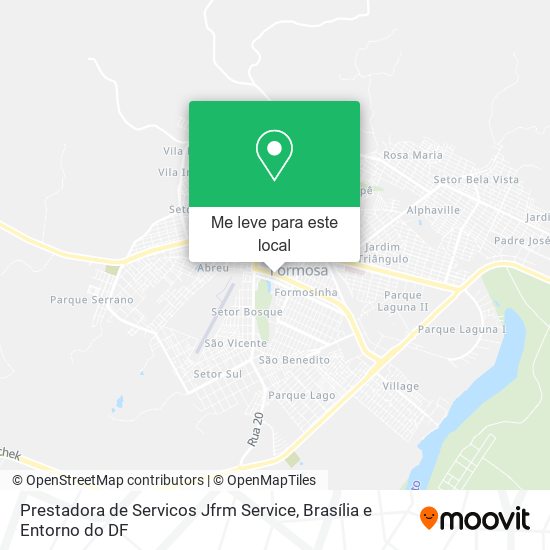 Prestadora de Servicos Jfrm Service mapa