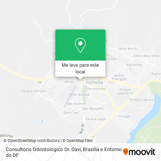 Consultório Odontológico Dr. Davi mapa