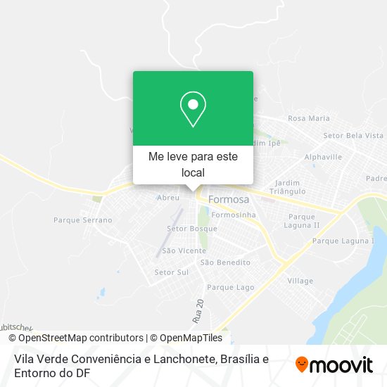 Vila Verde Conveniência e Lanchonete mapa
