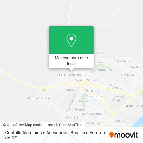Cristalle Aluminios e Acessorios mapa